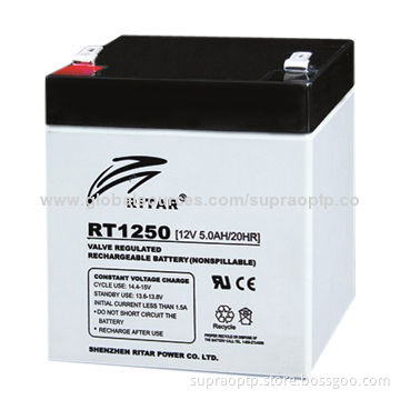 Sealed Lead-acid Maintenance-free Battery with 12V Nominal Voltage and 5Ah Rated Capacity